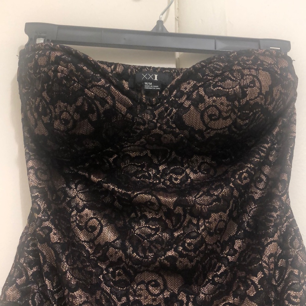 Forever 21 sexy strapless bodysuit